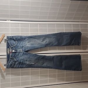 BKE Buckle Women Stella Boot Blue Jeans Size 28 x 31.5